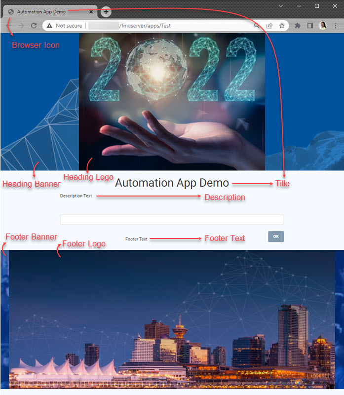 Automation App Demo page